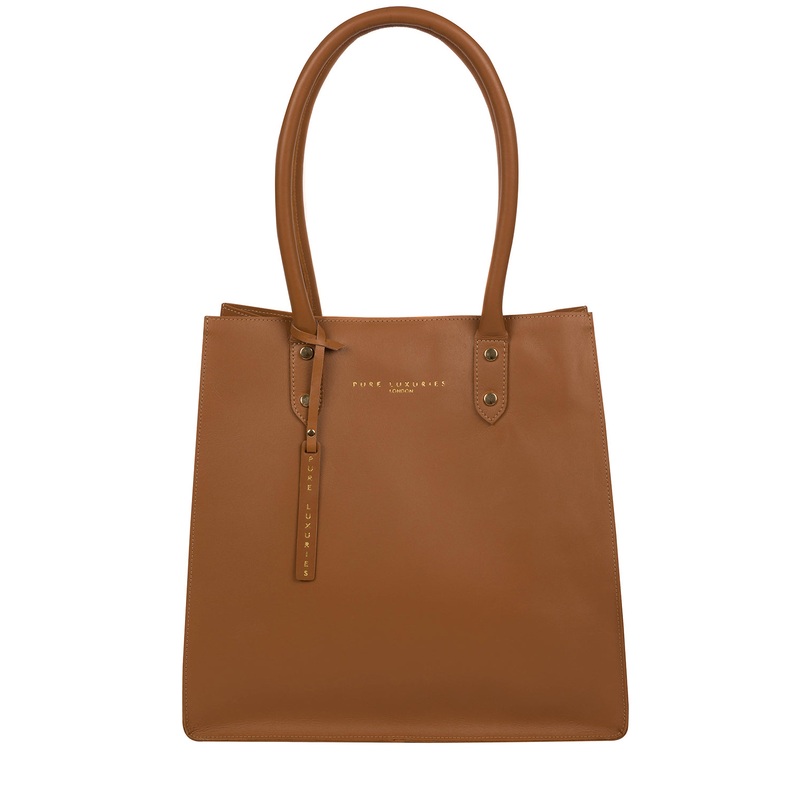'Henley' Saddle Tan Vegetable-Tanned Leather Shopper  Bag