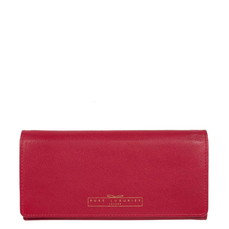 'Holly' Garnet Leather RFID Purse