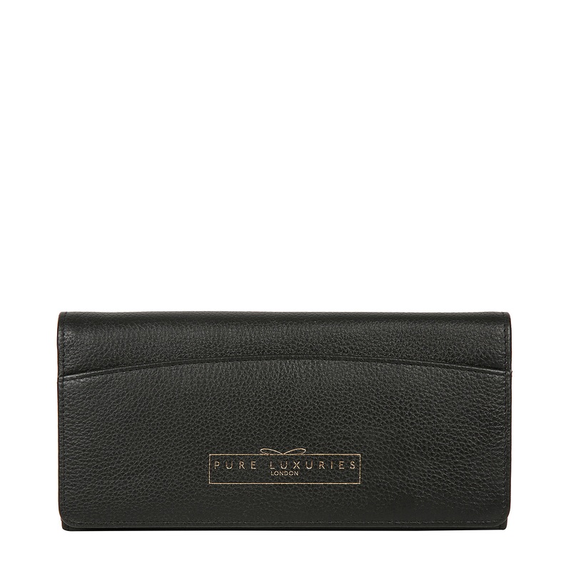 'Izabel' Black Leather Purse