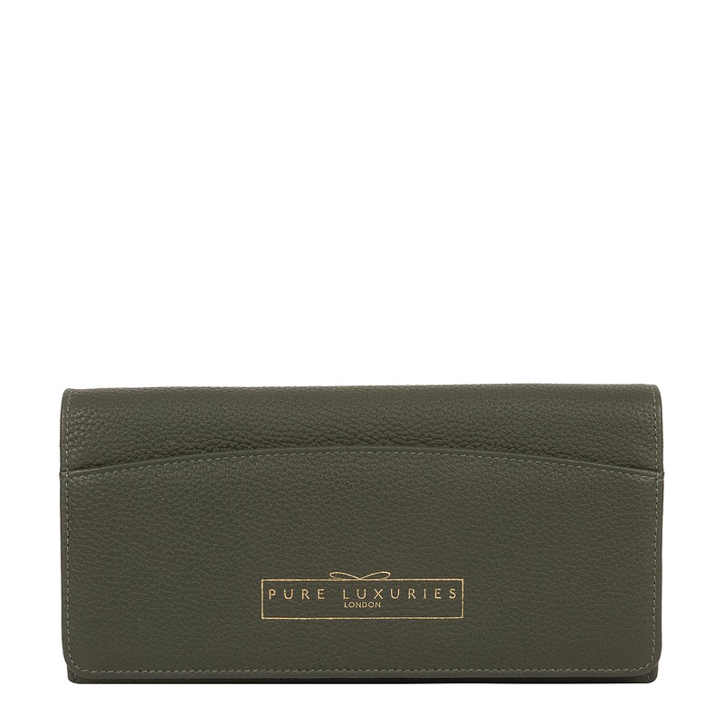 'Izabel' Hunter Green Leather Purse