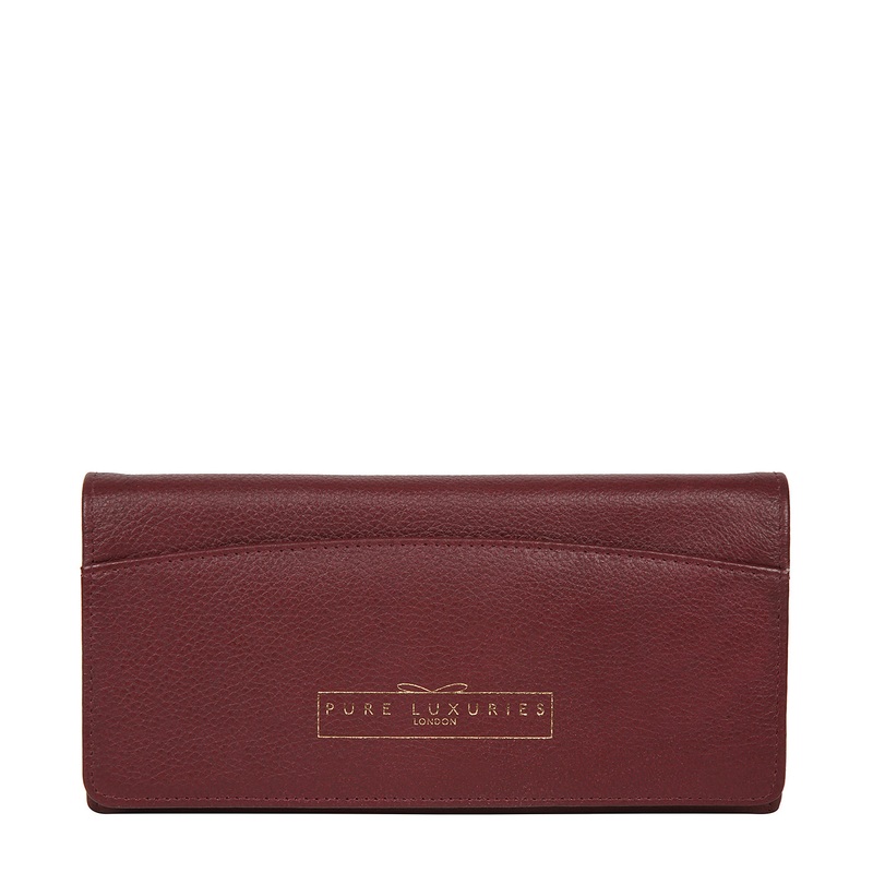 'Izabel' Pomegranate Leather Purse