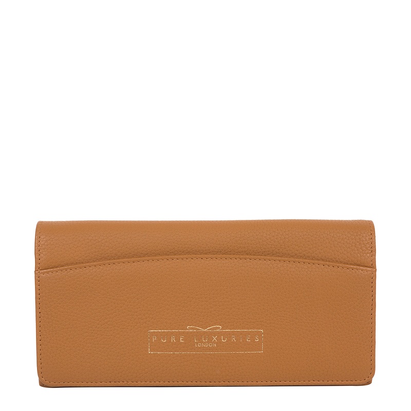 'Izabel' Tan Leather Purse