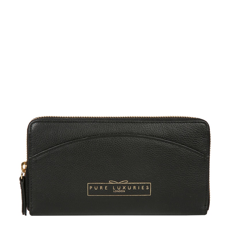 'Jenika' Black Leather Purse