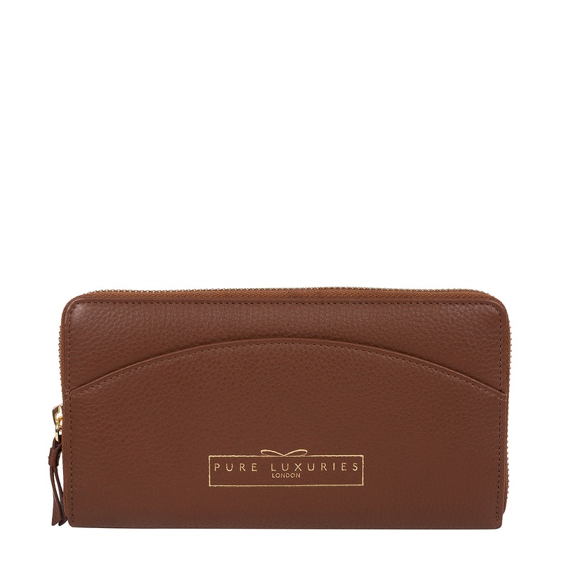 'Jenika' Chestnut Leather Purse