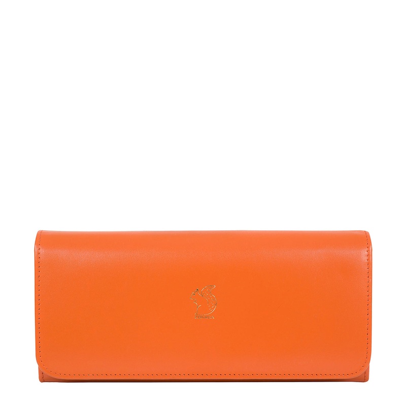 'Jorja' Orange Leather Purse