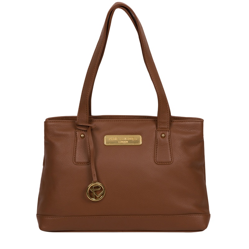 'Kate' Tan Leather Handbag