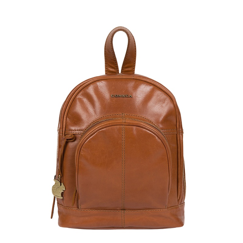 'Kir' Tan Leather Backpack