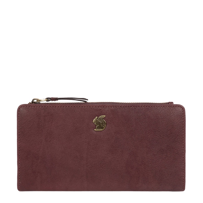 'Kittie' Plum Leather Purse