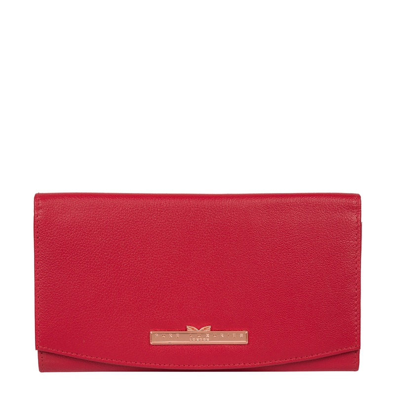 'Lark' Barbados Cherry Leather Purse