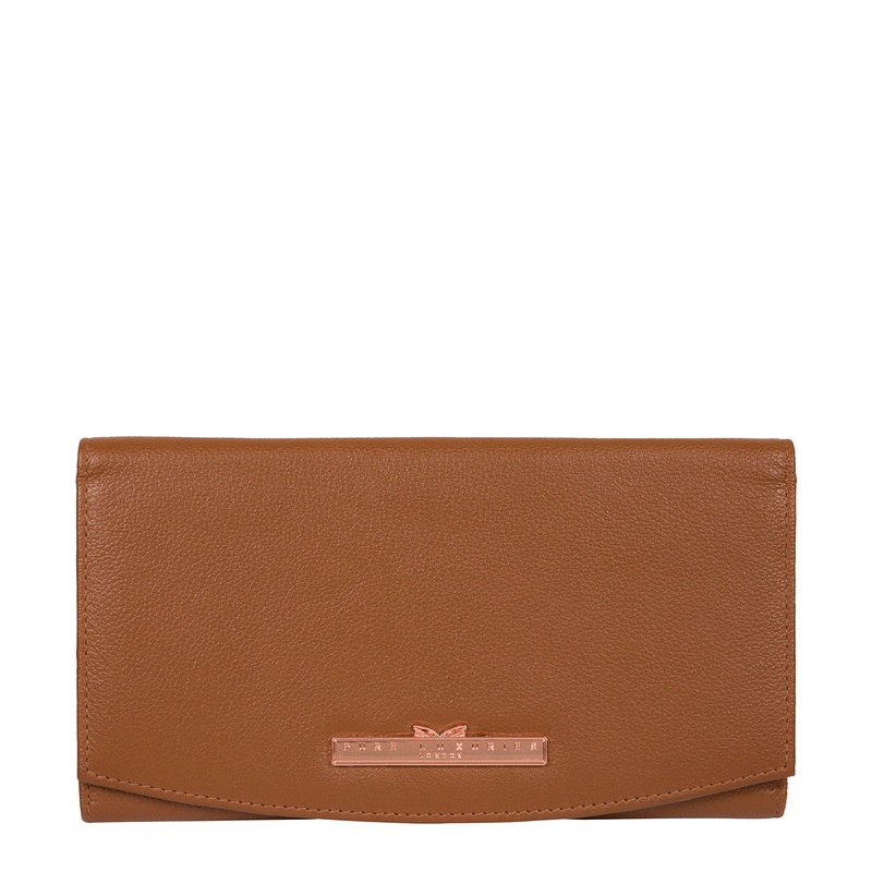 'Lark' Tan Leather Purse