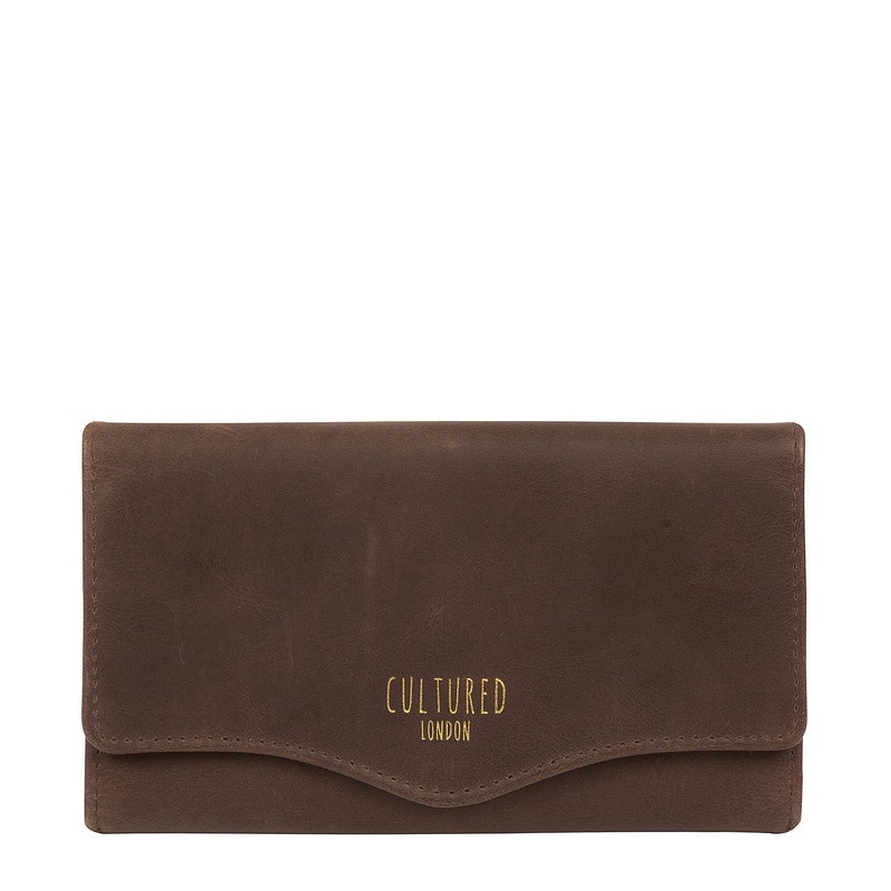 'Letitia' Vintage Brown Leather Purse
