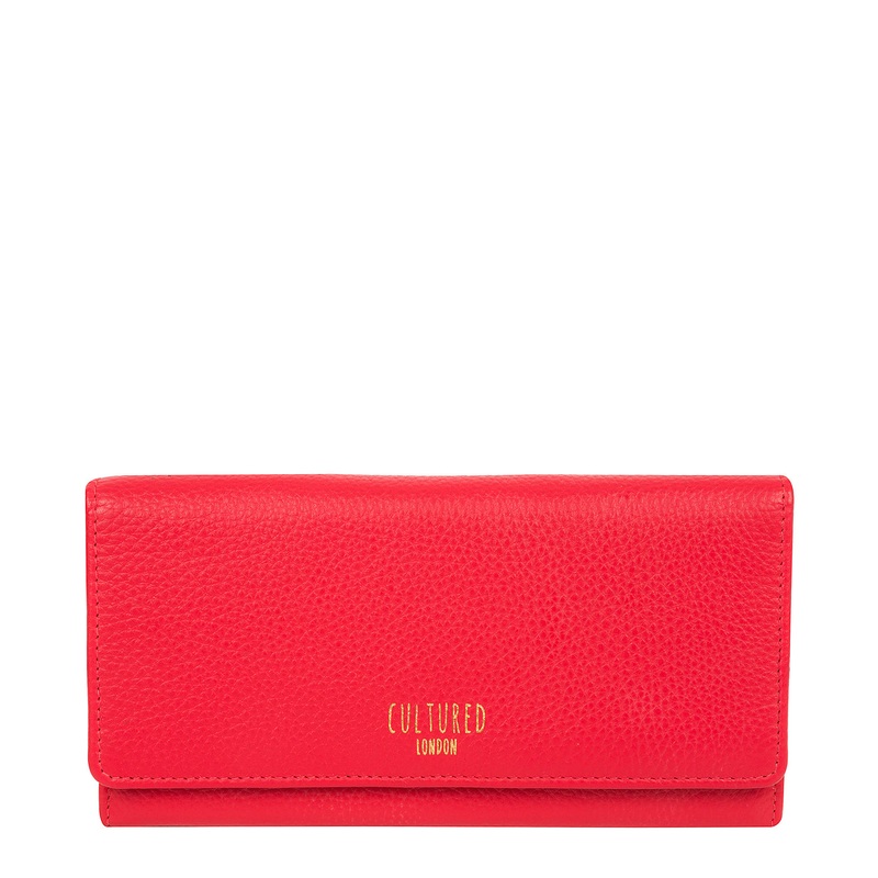 'Lorelei' Royal Red Leather Purse