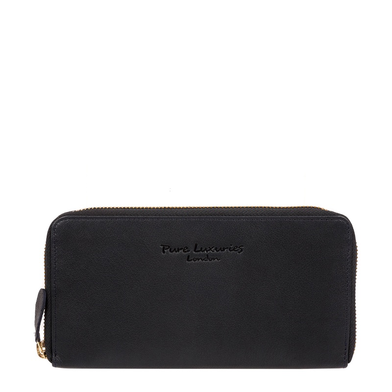 'Marylebone' Dark Navy Leather Purse