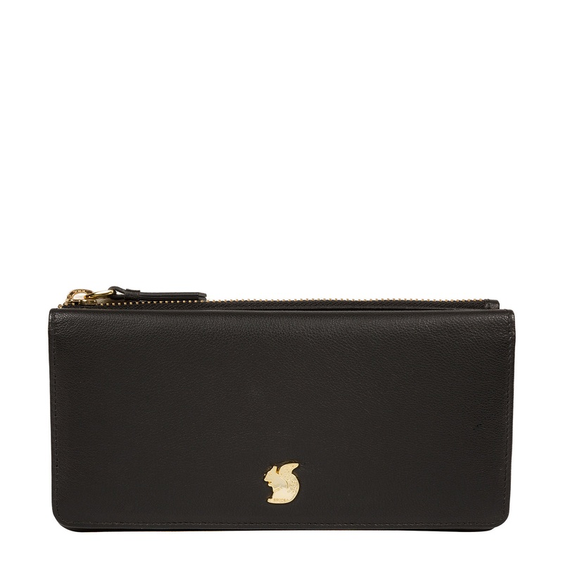 'Mavor' Black Leather Purse
