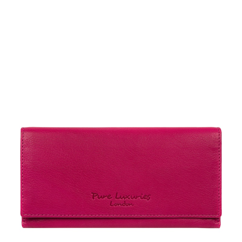 'Mayfair' Raspberry Leather Purse