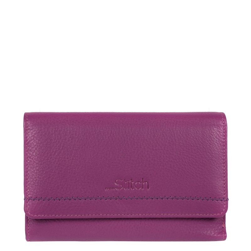 'Millbeck' Violet Handmade Leather RFID Purse