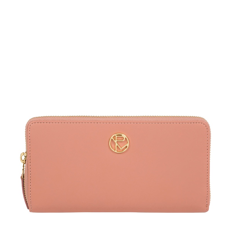'Nimes' Misty Rose Leather Purse