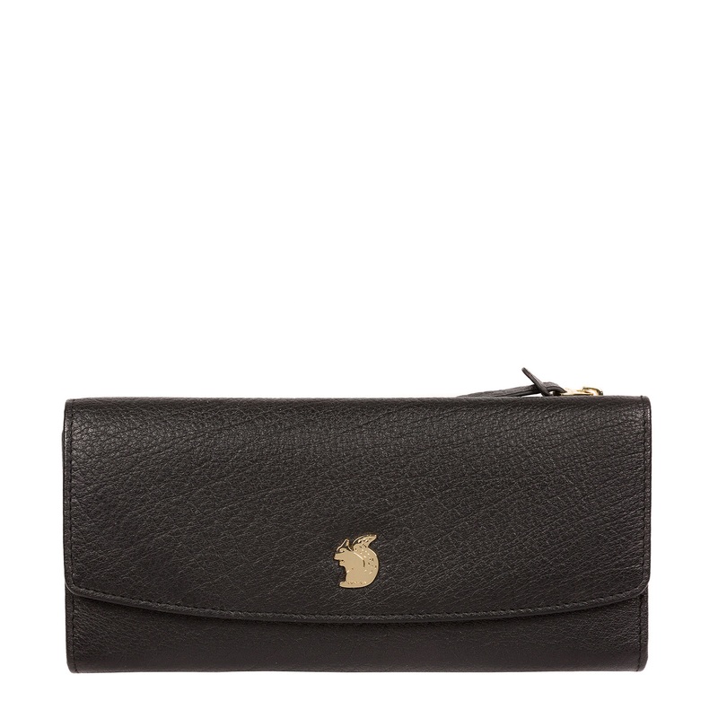 'Ollie' Black Leather RFID Purse