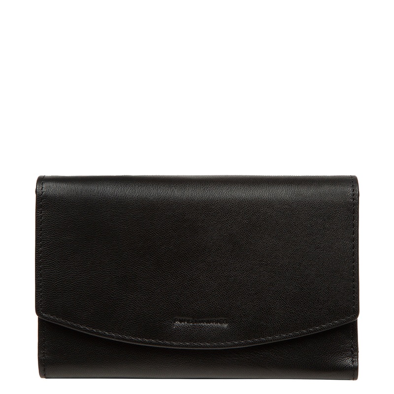 'Sarah' Black Leather Purse