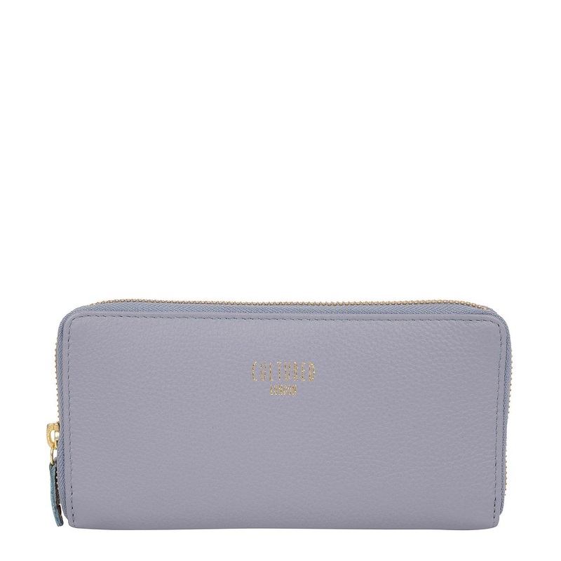 'Tabitha' Pale Blue Leather Purse