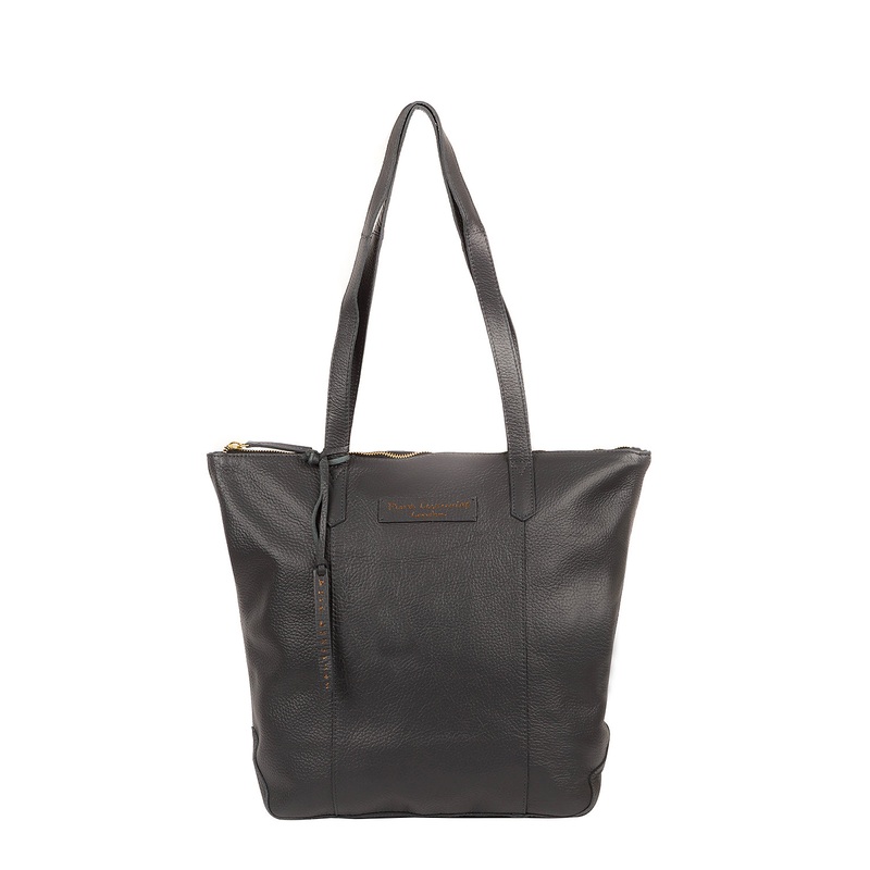 'Blendon' Slate Leather Shopper Bag
