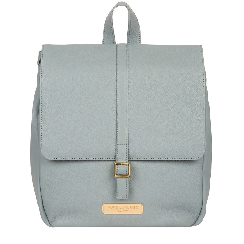 'Daisy' Cashmere Blue Leather Backpack