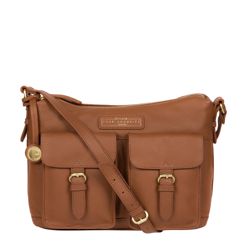 'Frinton' Tan Leather Shoulder Bag