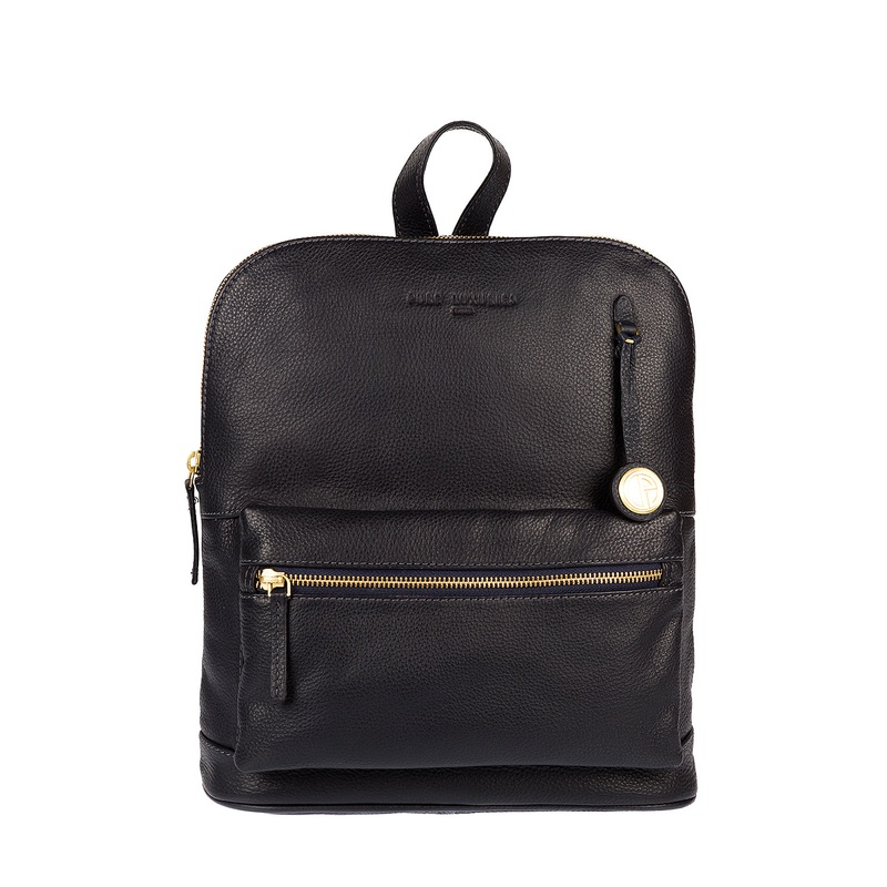 'Ingleby' Navy & Gold-Coloured Detail Backpack