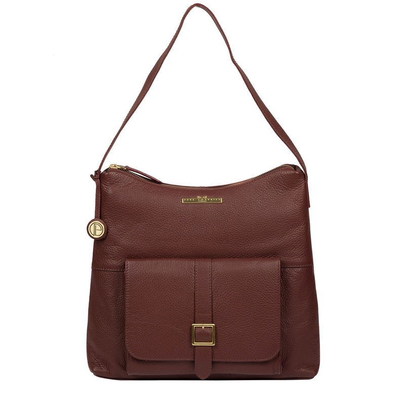 'Irena' Port Leather Shoulder Bag