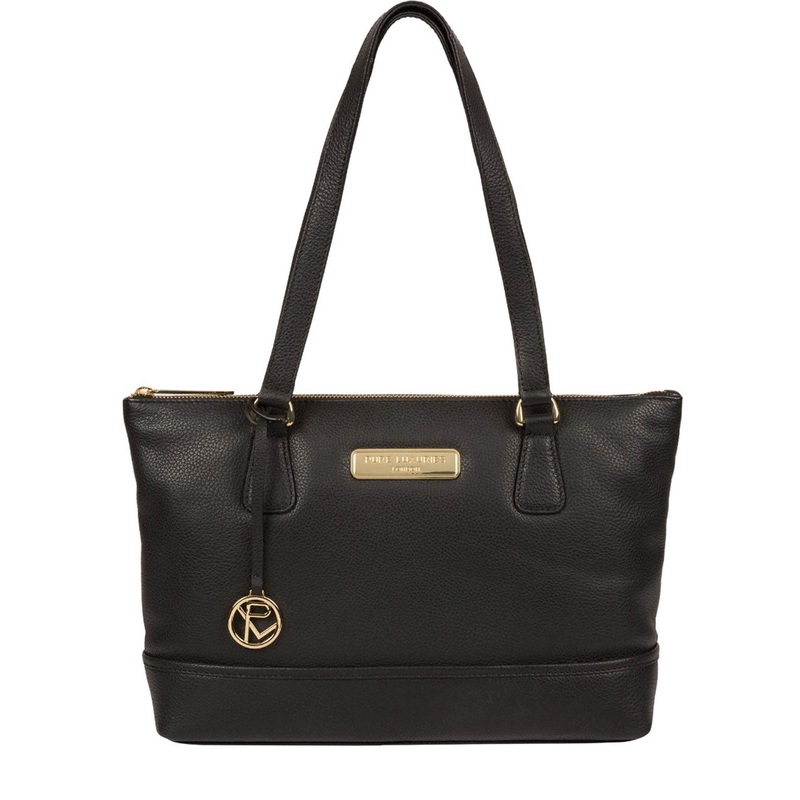 'Keira' Black Leather Handbag