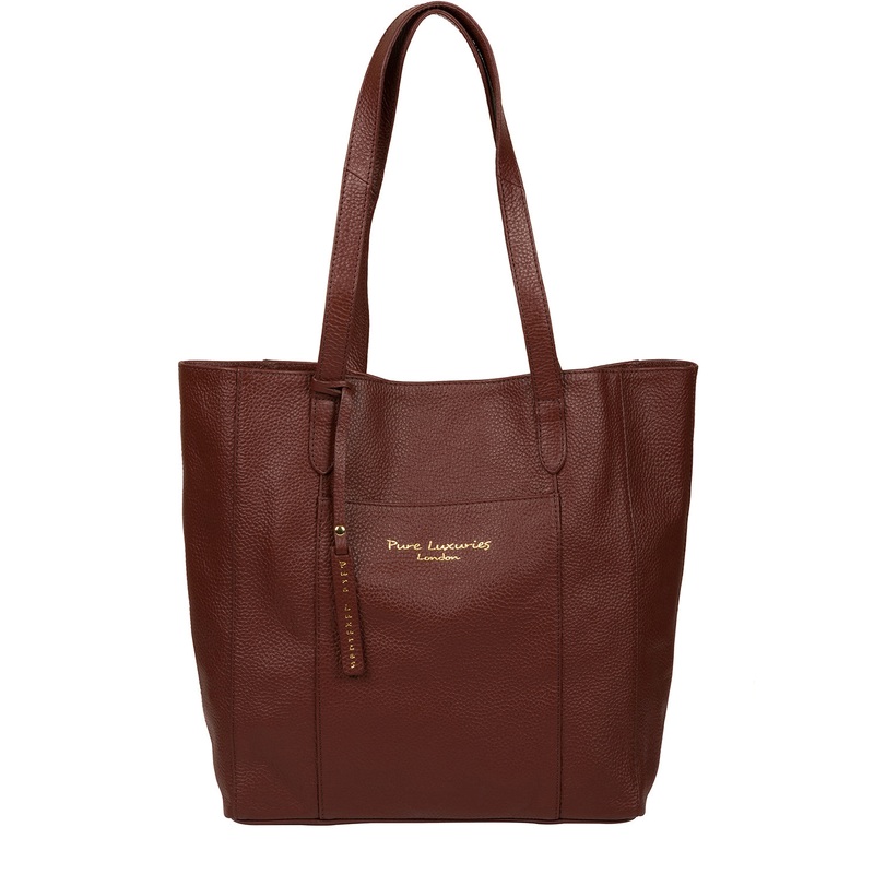 'Keisha' Cognac Leather Tote Bag