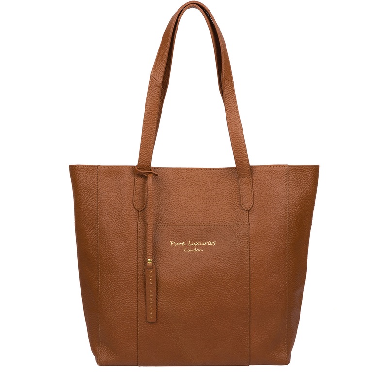 'Keisha' Tan Leather Tote Bag