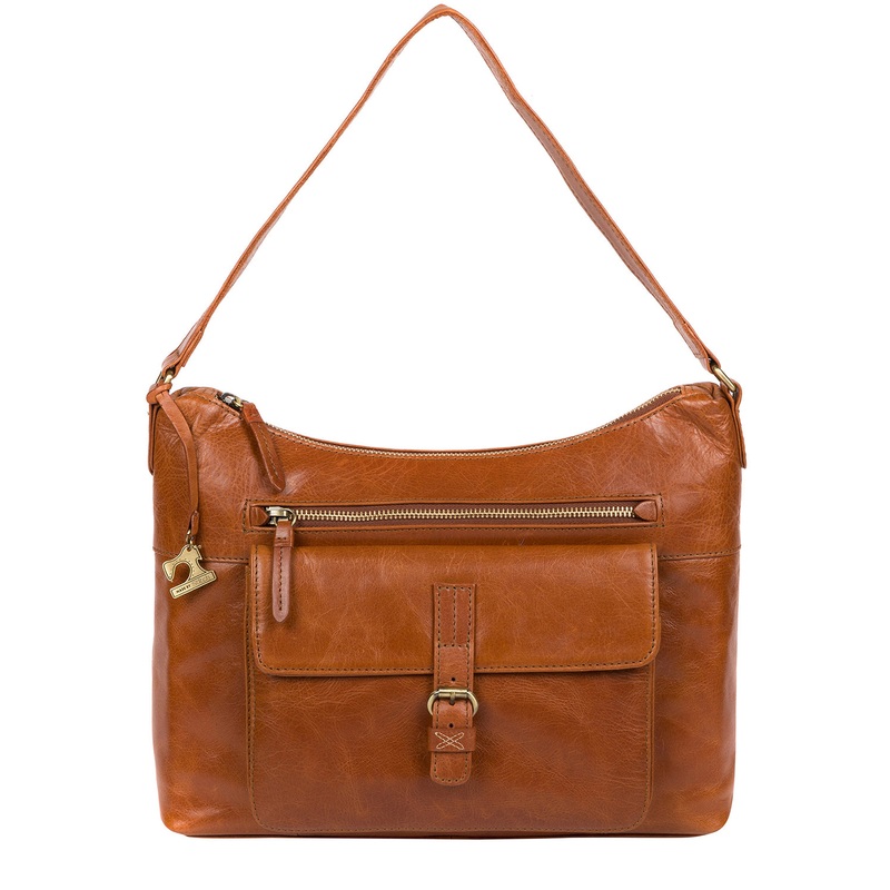 'Laura' Bourbon Leather Shoulder Bag