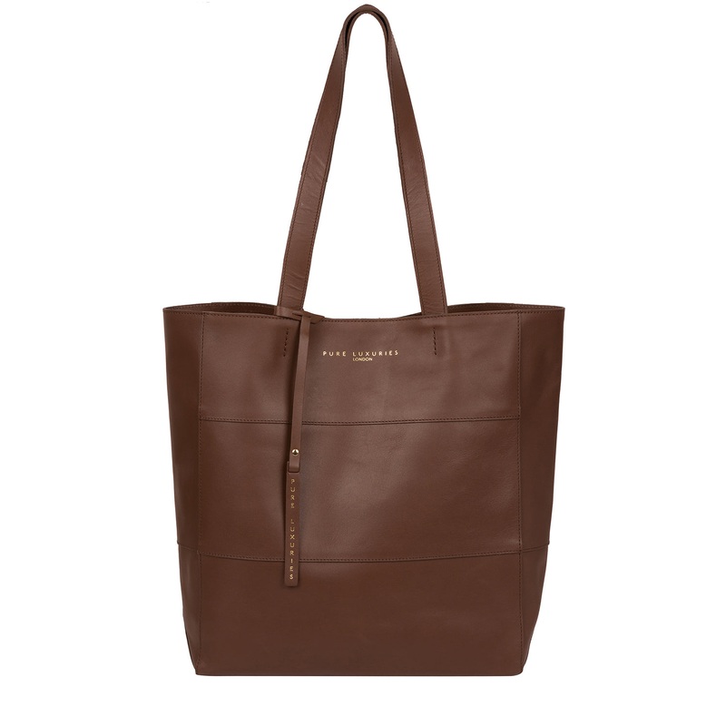 'Ashurst' Ombr Chestnut Vegetable-Tanned Leather Tote Bag