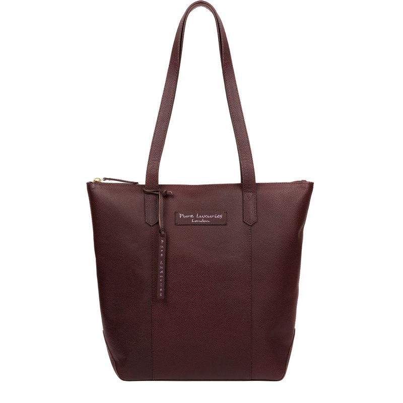 'Blendon' Oxblood Leather Shopper Bag