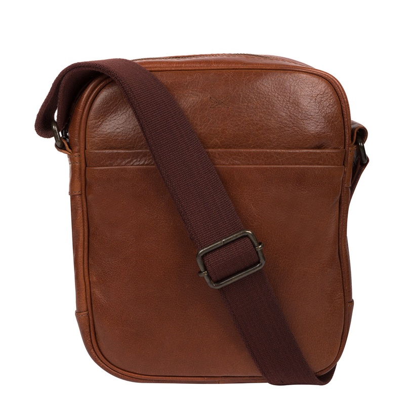 'Cartmel' Treacle Leather Cross Body Bag