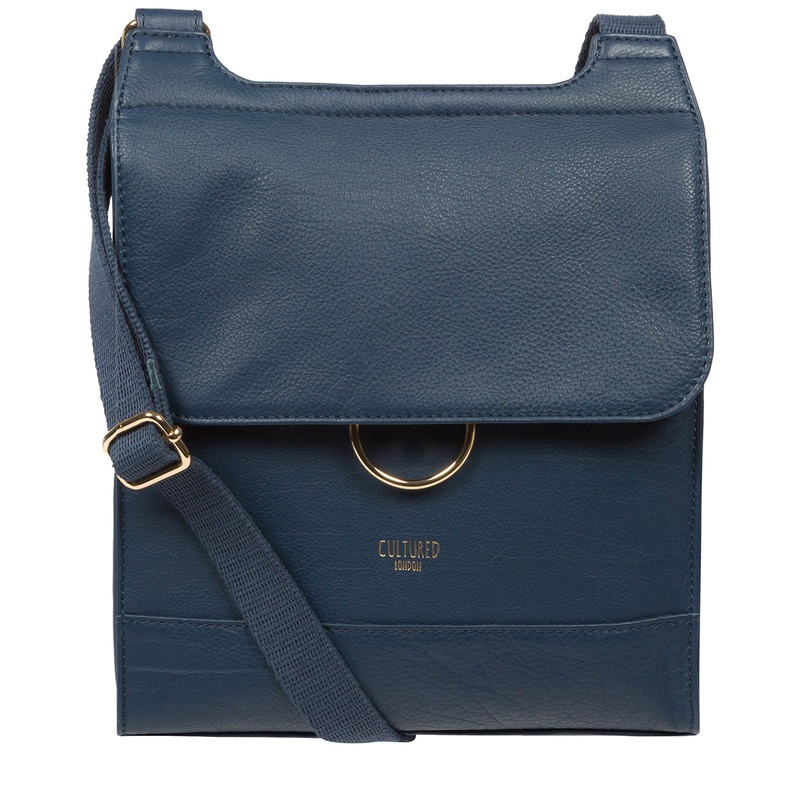 'Covent' Denim Leather Cross Body Bag