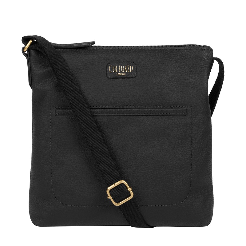 'Dalida' Black Leather Small Cross Body Bag