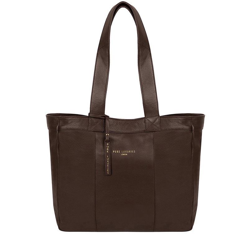 'Harlesden' Choco Leather Tote Bag