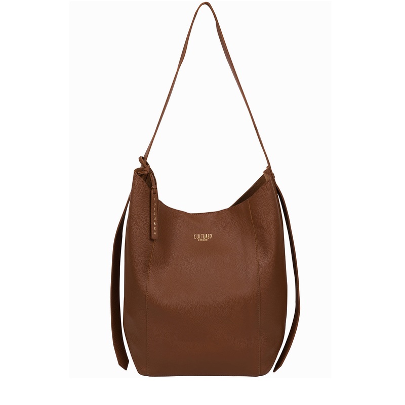'Harrow' Tan Leather Shoulder Bag