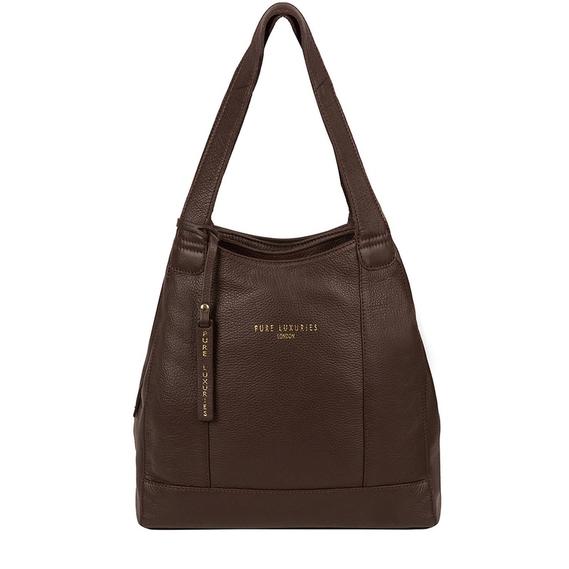 'Highbury' Choco Leather Handbag