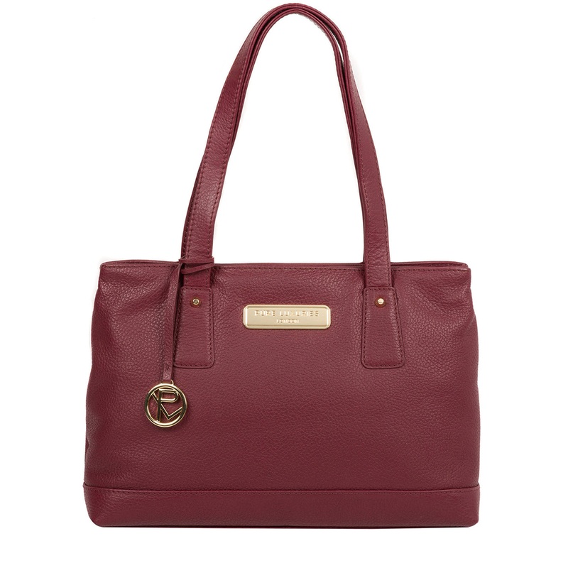 'Kate' Pomegranate Leather Handbag