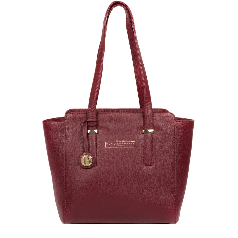'Blakeley' Deep Red Leather Handbag