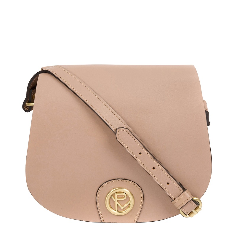 'Coniston' Blush Pink Leather Cross Body Bag