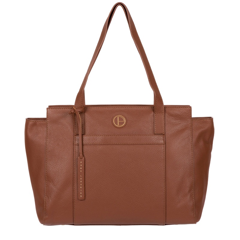 'Dusk' Dark Tan Leather Handbag