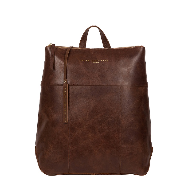 'Hastings' Ombr Chestnut Vegetable-Tanned Leather Backpack
