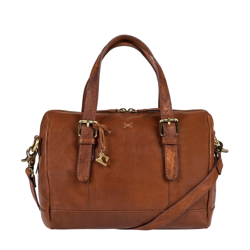 'Hayley' Cognac Leather Handbag