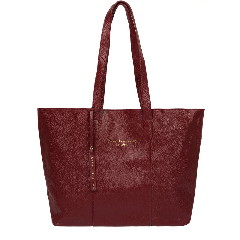 'Hedda' Red Leather Tote Bag