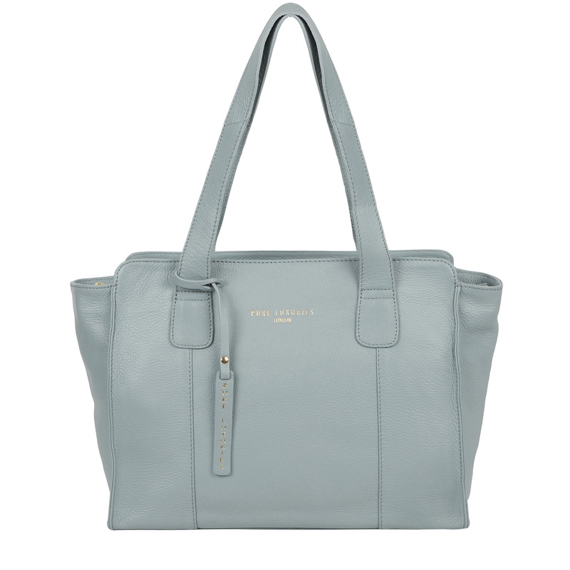 'Homerton' Cashmere Blue Leather Handbag