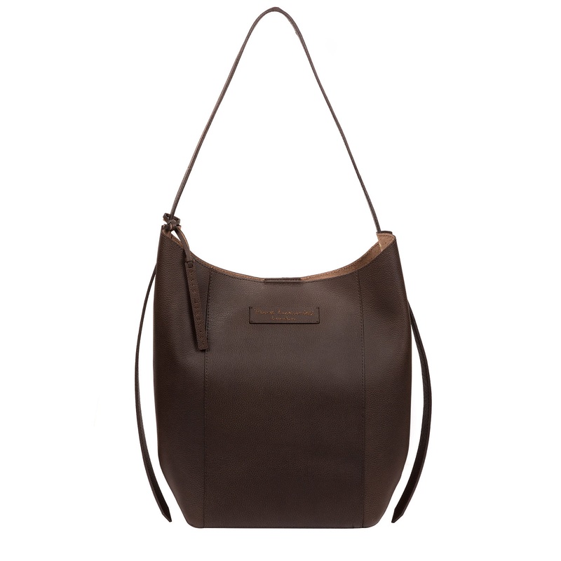 'Hoxton' Hickory Leather Shoulder Bag